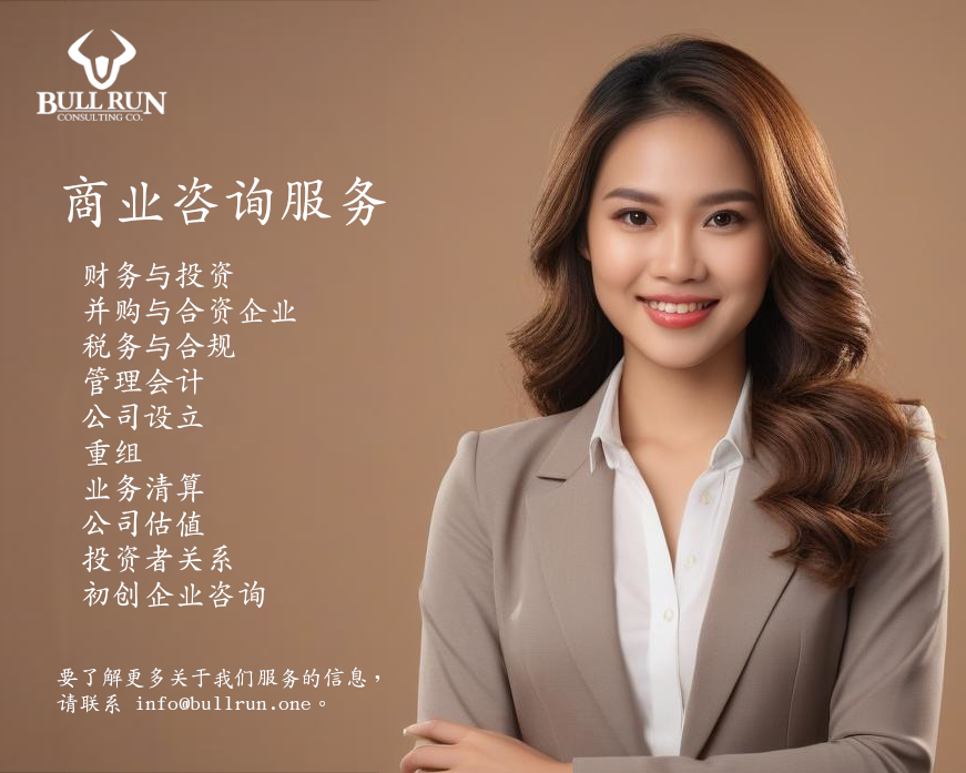photo of woman with consulting services list in chinese characters